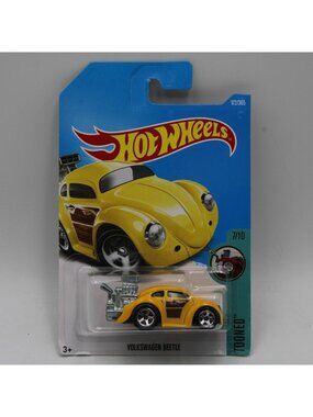 Hot Wheels Volkswagen Beetle Yellow Tooned 7/10 172/365